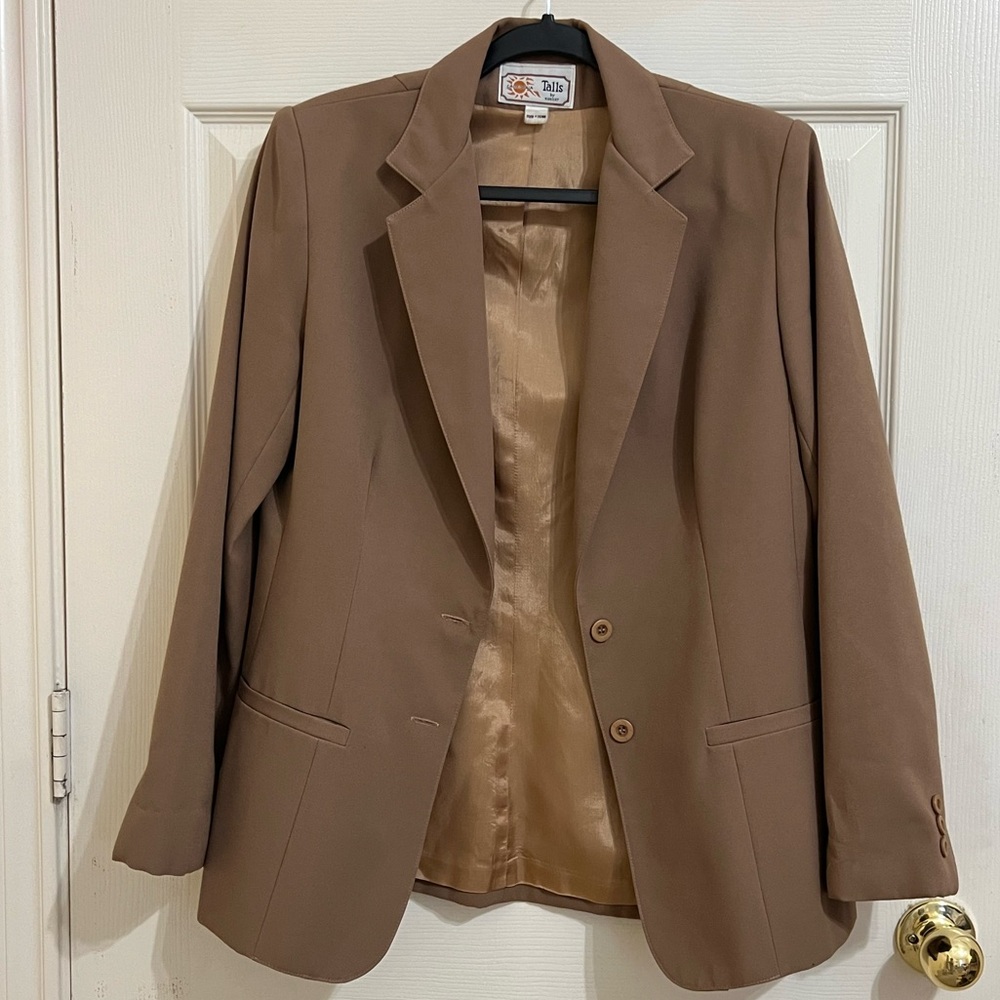 Classic Tailored Brown Women's Blazer Jacket